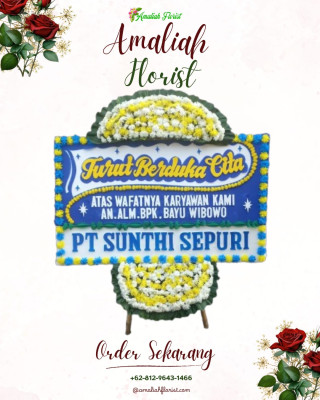 Papan Bunga Duka di Sidorame Barat I