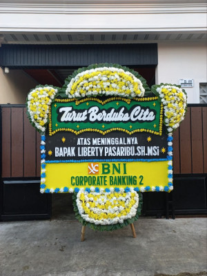 Papan Bunga Duka di Sidorame Barat I
